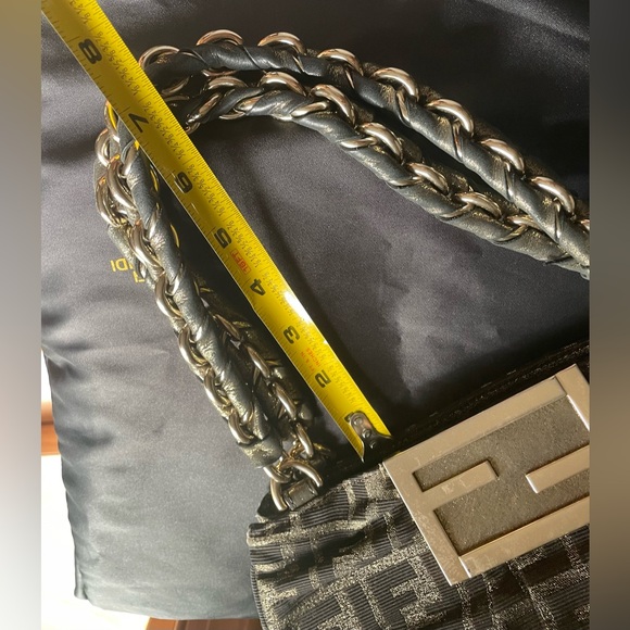 FENDI Zucca MIA Large  Bag. Like new condition.full inclusion . Authentic w/COA - Picture 12 of 16
